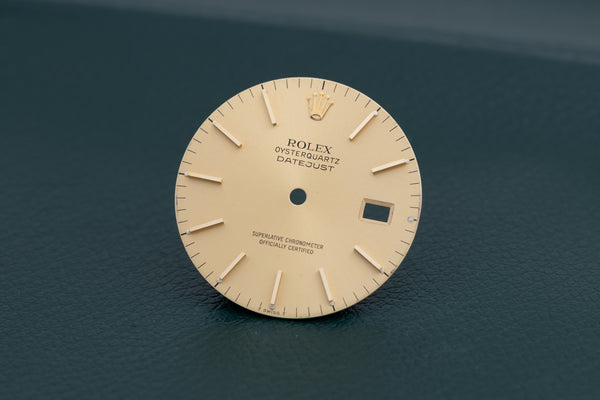 Load image into Gallery viewer, Rolex OysterQuartz Datejust champagne stick for model 17013 FCD26787
