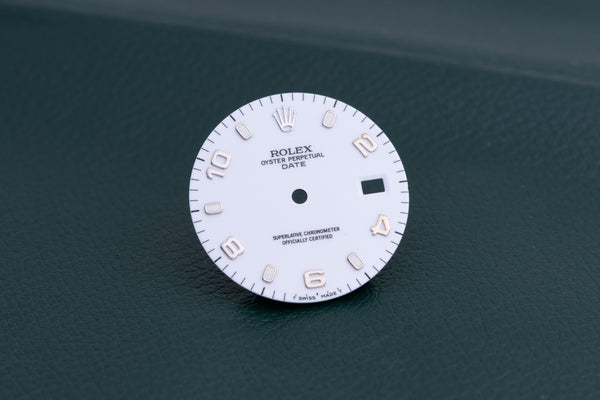 Load image into Gallery viewer, Rolex White Arabic Date dial ( scratch at 12 ) for model 15233 FCD27254
