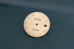 Rolex Datejust DAMAGED Champagne Bold Roman Dial for model 16233-116233 FCD27302