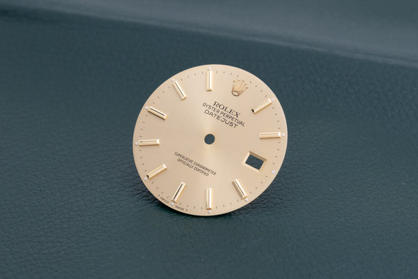 Load image into Gallery viewer, Rolex Datejust Champagne Stick Dial for model 16013 - 16233 FCD27450
