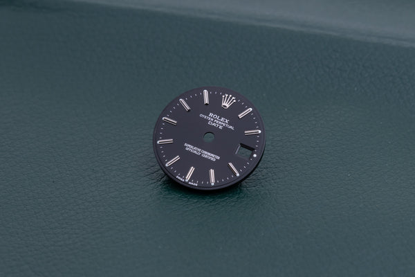 Load image into Gallery viewer, Rolex Date Black stick marker dial for model 69160 FCD27457
