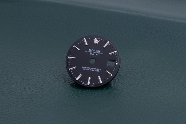 Load image into Gallery viewer, Rolex Date Black stick marker dial for model 69160 FCD27458
