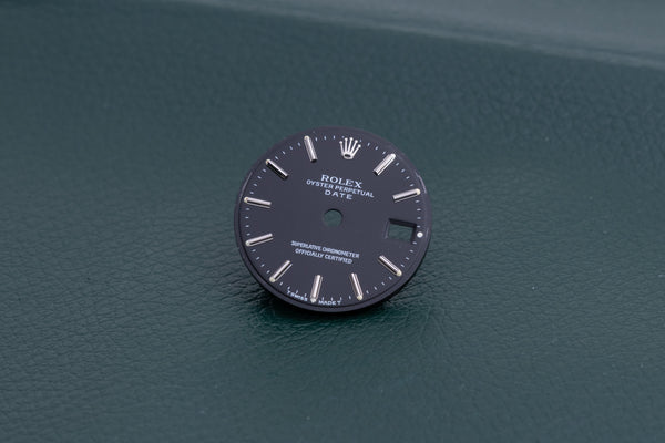 Load image into Gallery viewer, Rolex Date Black stick marker dial for model 69160 FCD27462
