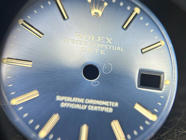 Load image into Gallery viewer, Rolex Date Blue stick marker dial for model 69160 FCD27466
