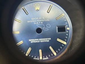Rolex Date Blue stick marker dial for model 69160 FCD27467