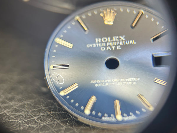 Load image into Gallery viewer, Rolex Date Blue stick marker dial for model 69160 FCD27467
