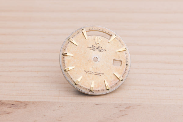 Load image into Gallery viewer, Rolex Daydate NQ Tropical Eagle Claw SPOTTED Dial for 1803 W OG Hands FCD27607
