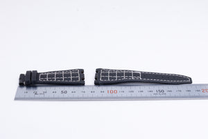 Audemars Piguet 28mm Black with White Stitch Strap FCD27640
