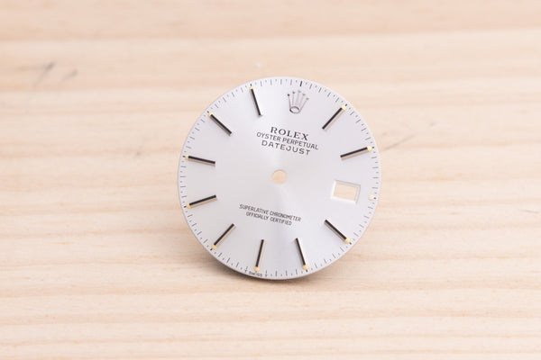 Load image into Gallery viewer, Rolex Silver Stick marker dial for model 16030 - 16014 FCD27690
