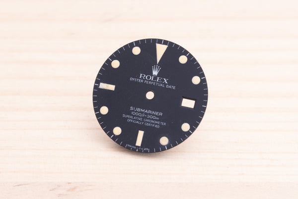Load image into Gallery viewer, Rolex Submariner Matte Black Dial for 16800 FCD27725
