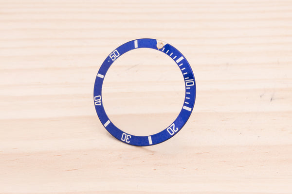 Load image into Gallery viewer, Rolex Submariner Blue Lumi Insert Cracked Pearl for 16808 - 16803 - 16613 FCD27806
