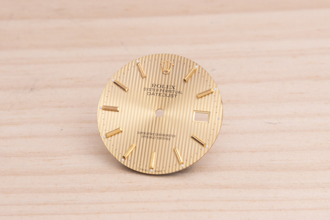 Rolex Datejust Champagne Tapestry Stick dial for model 16013 - 16233 FCD28004