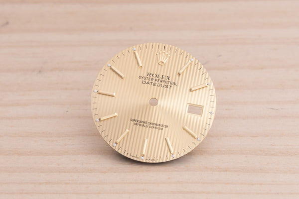 Load image into Gallery viewer, Rolex Datejust Champagne Tapestry Stick dial for model 16013 - 16233 FCD28250
