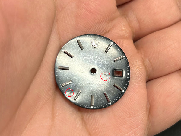 Load image into Gallery viewer, Rolex Datejust Black Spotted Stick Dial for 16014 - 16234 FCD28262
