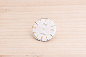 Rolex Datejust Silver Index dial for model 1601 DAMAGED FCD28342