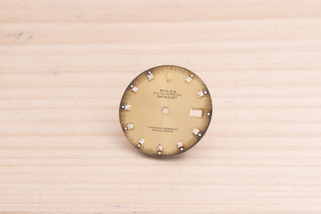 Rolex Datejust Damaged Champagne Diamond  Dial for 16013 - 16233 FCD28347