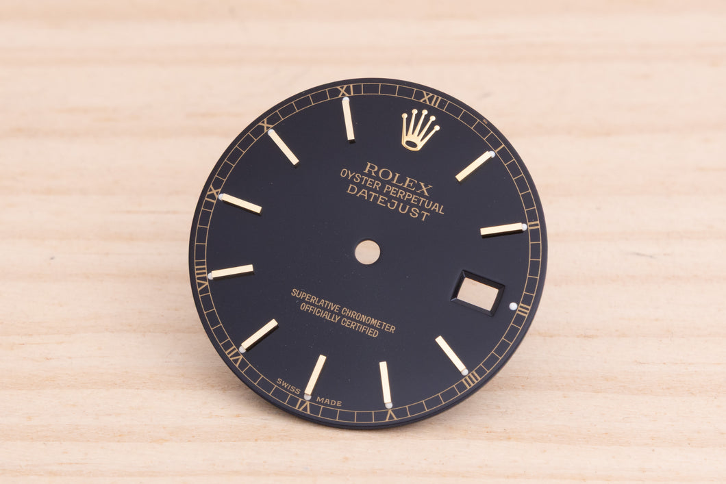 Rolex Datejust Black Stick dial for model 16233 FCD28981