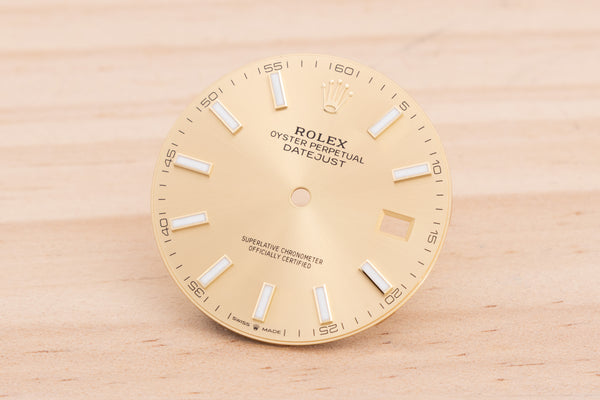 Load image into Gallery viewer, Rolex Datejust 41 Champagne Stick Dial for 126333 FCD29062
