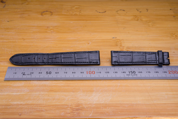 Load image into Gallery viewer, Patek Philippe Black 18mm x 15mm Strap FCD29120
