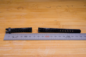 Patek Philippe Black 12mm x 10mm Strap FCD29121