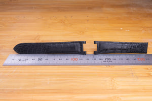 Cartier 20x18mm Black Alligator Strap FCD29241