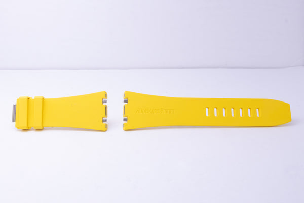 Load image into Gallery viewer, Audemars Piguet Yellow Rubber Strap 30mm x 22mm for Offshore Divers FCD29379
