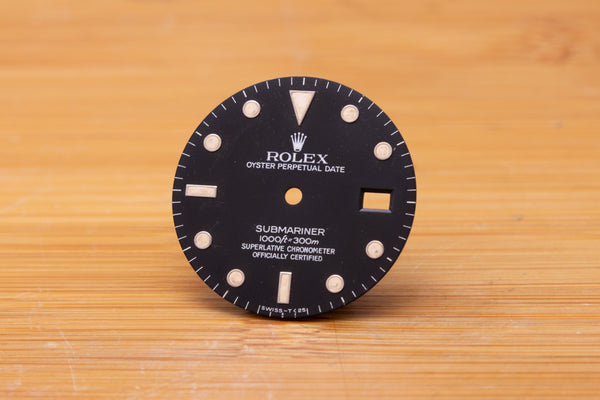 Load image into Gallery viewer, Rolex Submariner DAMAGED Black Dial for 16610 - 16800 - 168000 FCD29504
