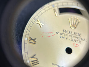 Rolex Day-Date DAMAGED Champagne Roman for model 18038 - 18238 FCD29553