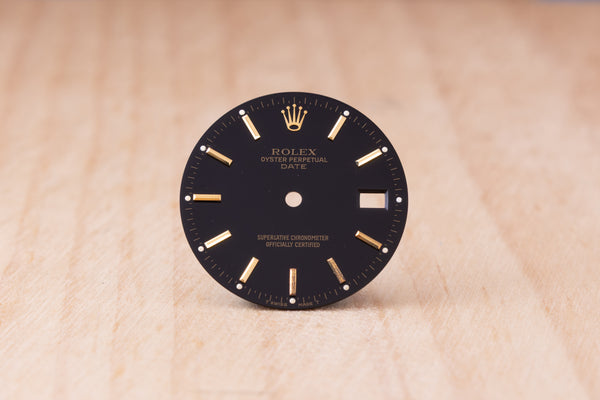 Load image into Gallery viewer, Rolex Black Stick Date dial for model 15013 - 15233 FCD29564
