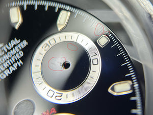 Rolex Black Daytona Dial for model 116520 “LUMI” for 116520 Flea Bite FCD29713