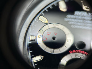 Rolex Black Daytona Dial for model 116520 “LUMI” for 116520 Flea Bite FCD29713