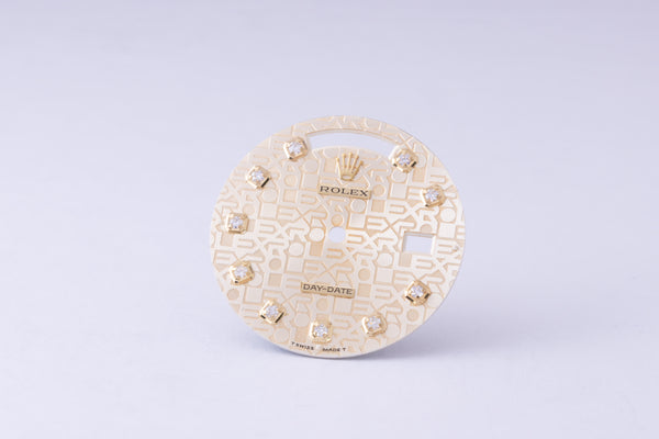 Load image into Gallery viewer, Rolex Day-Date faded Champagne Jubilee Diamond Dial for model 18238 FCD29738
