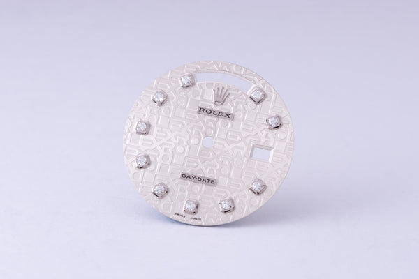 Load image into Gallery viewer, Rolex Day-Date Silver Jubilee Diamond Dial for model 18239 - 118239 FCD29739
