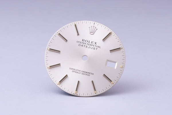 Load image into Gallery viewer, Rolex Datejust Silver Stick dial for model 16014 - 16030 FCD29943

