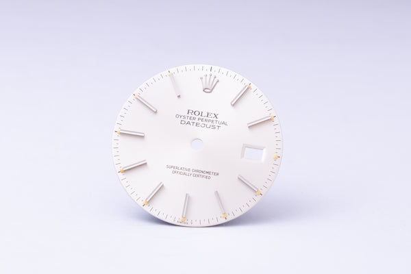 Load image into Gallery viewer, Rolex Datejust Silver Stick dial for model 16014 - 16030 FCD29950
