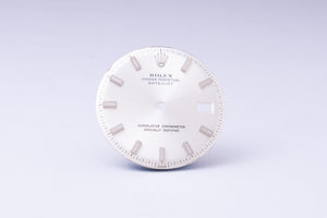 Rolex Silver stick marker dial for model 1601 - 1603 FCD29955