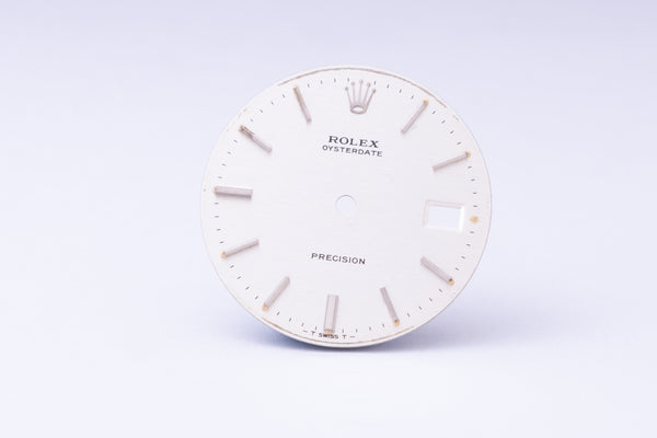 Load image into Gallery viewer, Rolex Silver Oyster Date Dial for model 6694 FCD29963
