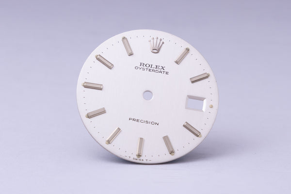 Load image into Gallery viewer, Rolex Silver Oyster Date Dial for model 6694 FCD29964
