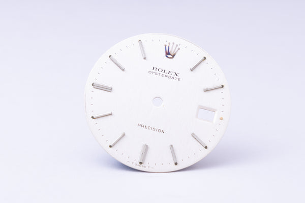 Load image into Gallery viewer, Rolex Silver Oyster Date Dial for model 6694 FCD29965
