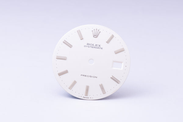 Load image into Gallery viewer, Rolex Silver Oyster Date Dial for model 6694 FCD29970
