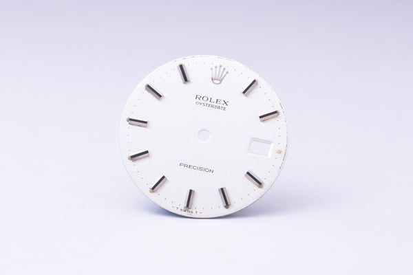 Load image into Gallery viewer, Rolex Silver Oyster Date Dial for model 6694 FCD29971
