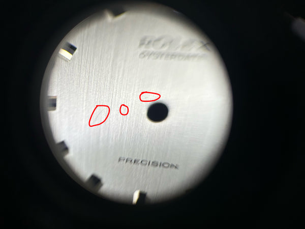 Load image into Gallery viewer, Rolex Silver Oyster Date Dial for model 6694 FCD29971
