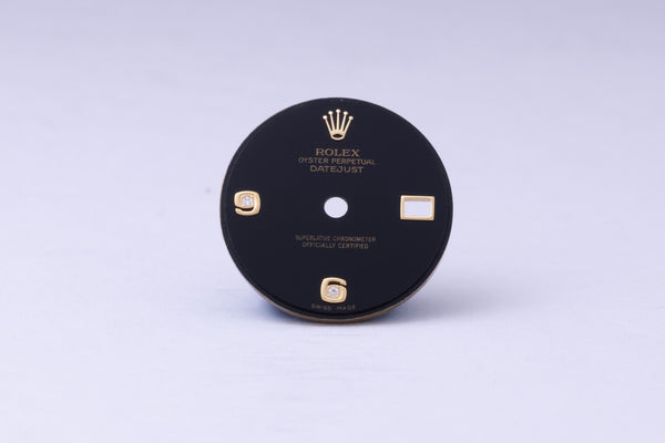 Load image into Gallery viewer, Rolex Ladies Datejust Onyx 6-9 Diamond Dial for 69178 - 79178 FCD29985
