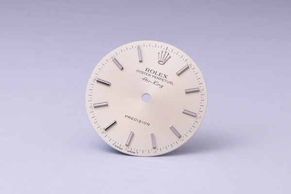 Load image into Gallery viewer, Rolex Airking Silver Stick Dial for model 14000 - 14010 FCD29989
