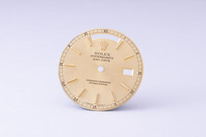 Rolex Day-Date Oyster Quartz Champagne Stick marker dial ( Damaged ) for 19018 FCD30024