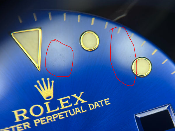 Load image into Gallery viewer, Rolex Submariner Blue "Swiss Made" Dial for model 16613 FCD30025

