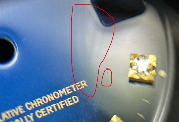 Load image into Gallery viewer, Rolex Midsize blue vignette diamond dial for model 68273 FCD30033
