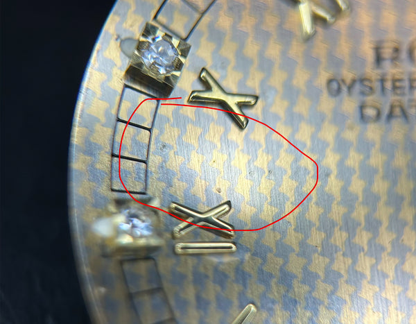 Load image into Gallery viewer, Rolex Mens Champagne Hounds Tooth Diamond Dial for model 16233 FCD30082

