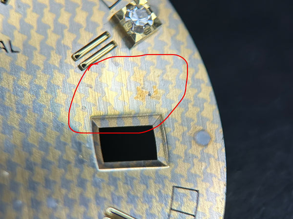 Load image into Gallery viewer, Rolex Mens Champagne Hounds Tooth Diamond Dial for model 16233 FCD30082
