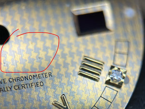 Rolex Mens Champagne Hounds Tooth Diamond Dial for model 16233 FCD30082